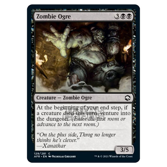 Magic The Gathering - Adventures in the Forgotten Realms - Zombie Ogre - 129/281