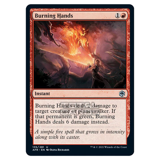 Magic The Gathering - Adventures in the Forgotten Realms - Burning Hands - 135/281