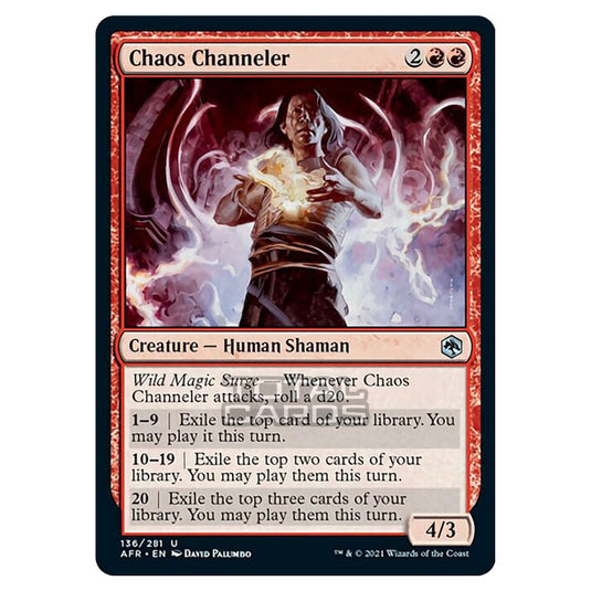 Magic The Gathering - Adventures in the Forgotten Realms - Chaos Channeler - 136/281