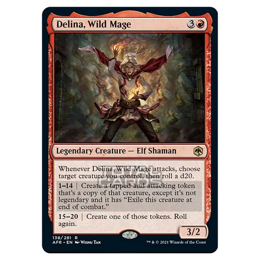 Magic The Gathering - Adventures in the Forgotten Realms - Delina, Wild Mage - 138/281