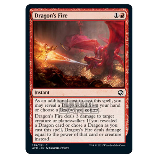 Magic The Gathering - Adventures in the Forgotten Realms - Dragon's Fire - 139/281