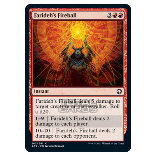 Magic The Gathering - Adventures in the Forgotten Realms - Farideh's Fireball - 142/281