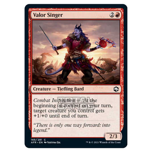 Magic The Gathering - Adventures in the Forgotten Realms - Valor Singer - 165/281