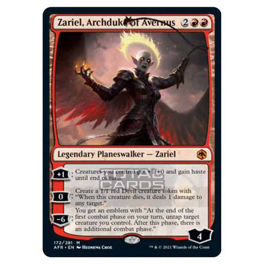 Magic The Gathering - Adventures in the Forgotten Realms - Zariel, Archduke of Avernus - 172/281