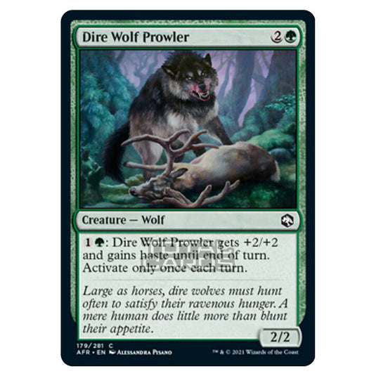 Magic The Gathering - Adventures in the Forgotten Realms - Dire Wolf Prowler - 179/281