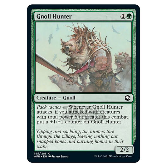 Magic The Gathering - Adventures in the Forgotten Realms - Gnoll Hunter - 185/281