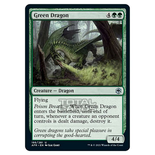 Magic The Gathering - Adventures in the Forgotten Realms - Green Dragon - 186/281