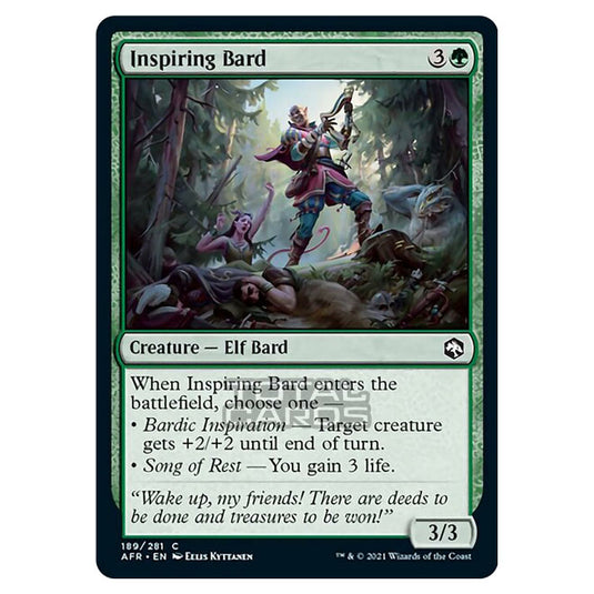 Magic The Gathering - Adventures in the Forgotten Realms - Inspiring Bard - 189/281