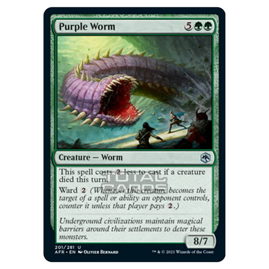 Magic The Gathering - Adventures in the Forgotten Realms - Purple Worm - 201/281