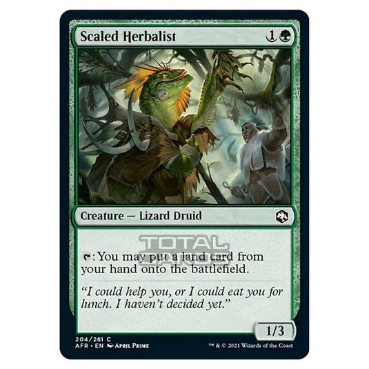 Magic The Gathering - Adventures in the Forgotten Realms - Scaled Herbalist - 204/281