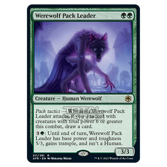 Magic The Gathering - Adventures in the Forgotten Realms - Werewolf Pack Leader - 211/281