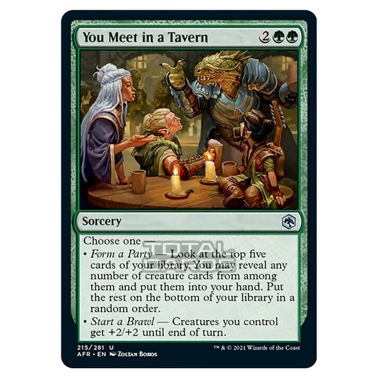 Magic The Gathering - Adventures in the Forgotten Realms - You Meet in a Tavern - 215/281