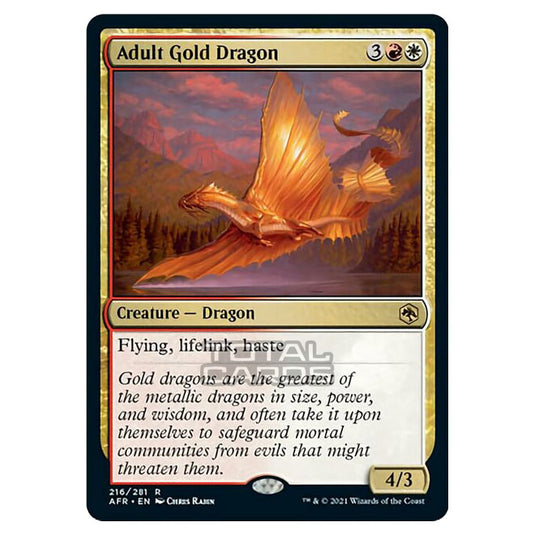 Magic The Gathering - Adventures in the Forgotten Realms - Adult Gold Dragon - 216/281