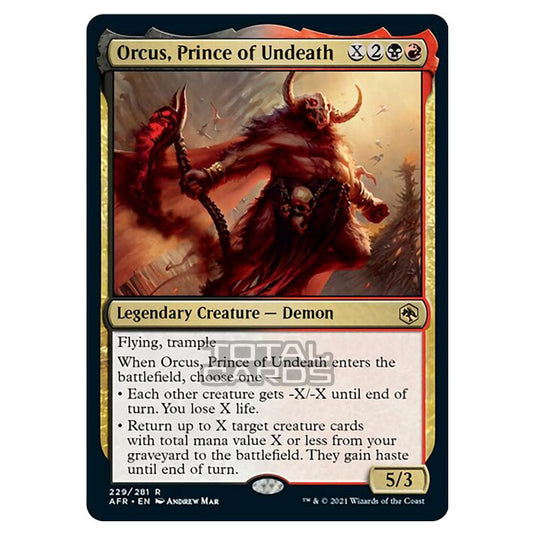 Magic The Gathering - Adventures in the Forgotten Realms - Orcus, Prince of Undeath - 229/281