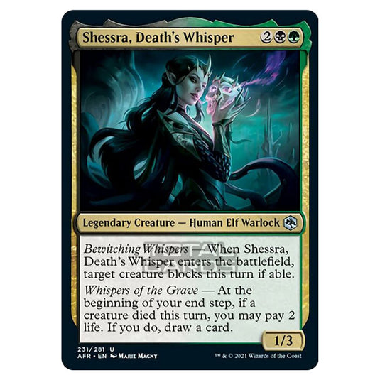 Magic The Gathering - Adventures in the Forgotten Realms - Shessra, Death's Whisper - 231/281
