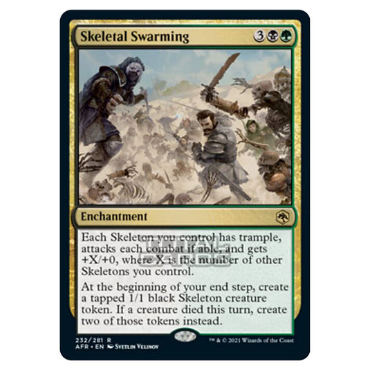 Magic The Gathering - Adventures in the Forgotten Realms - Skeletal Swarming - 232/281