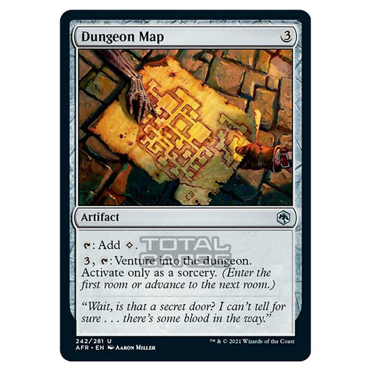 Magic The Gathering - Adventures in the Forgotten Realms - Dungeon Map - 242/281