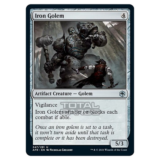 Magic The Gathering - Adventures in the Forgotten Realms - Iron Golem - 247/281