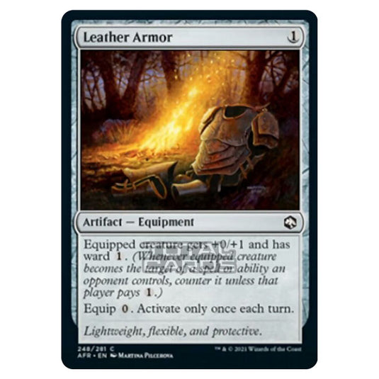 Magic The Gathering - Adventures in the Forgotten Realms - Leather Armor - 248/281