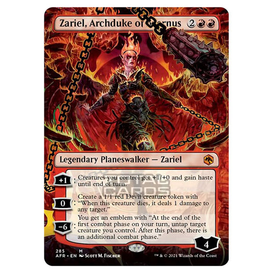 Magic The Gathering - Adventures in the Forgotten Realms - Zariel, Archduke of Avernus - 285/281