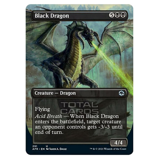 Magic The Gathering - Adventures in the Forgotten Realms - Black Dragon - 291/281