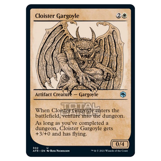 Magic The Gathering - Adventures in the Forgotten Realms - Cloister Gargoyle - 302/281