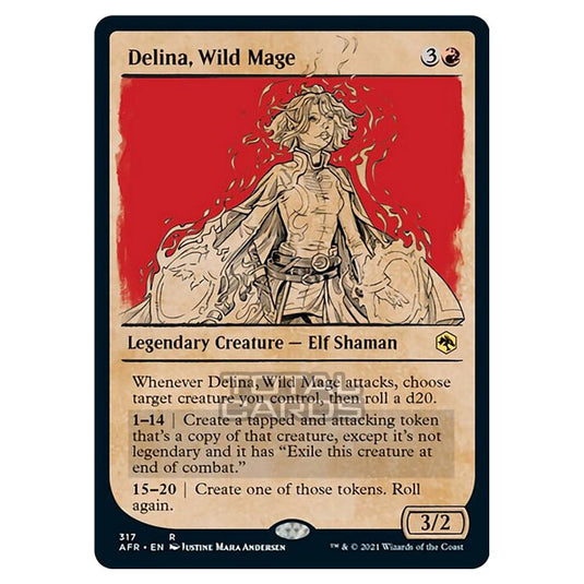 Magic The Gathering - Adventures in the Forgotten Realms - Delina, Wild Mage - 317/281