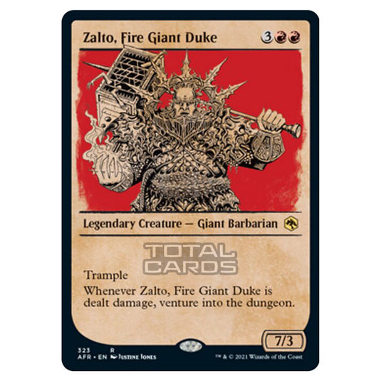 Magic The Gathering - Adventures in the Forgotten Realms - Zalto, Fire Giant Duke - 323/281