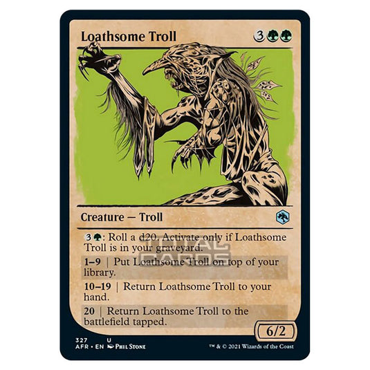 Magic The Gathering - Adventures in the Forgotten Realms - Loathsome Troll - 327/281