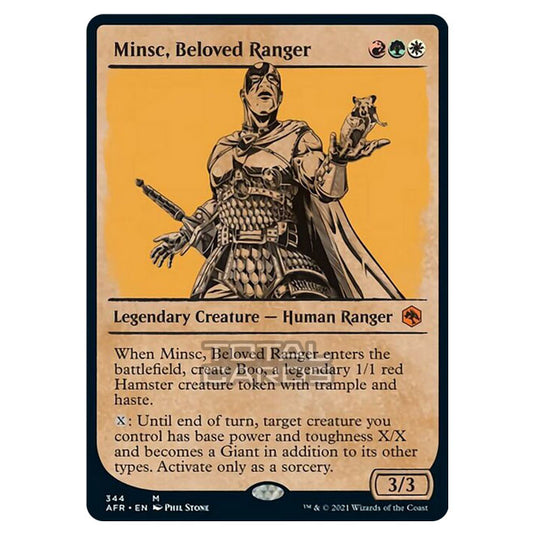 Magic The Gathering - Adventures in the Forgotten Realms - Minsc, Beloved Ranger - 344/281