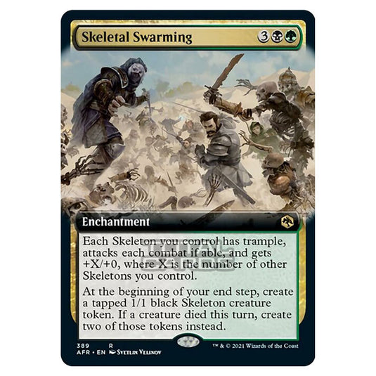 Magic The Gathering - Adventures in the Forgotten Realms - Skeletal Swarming - 389/281