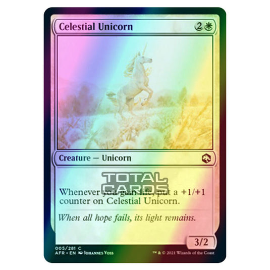Magic The Gathering - Adventures in the Forgotten Realms - Celestial Unicorn - 5/281 (Foil)