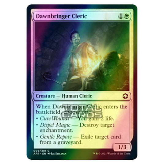 Magic The Gathering - Adventures in the Forgotten Realms - Dawnbringer Cleric - 9/281 (Foil)