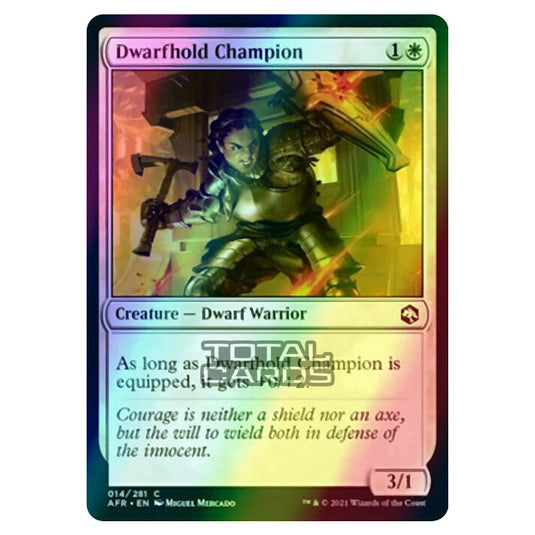 Magic The Gathering - Adventures in the Forgotten Realms - Dwarfhold Champion - 14/281 (Foil)