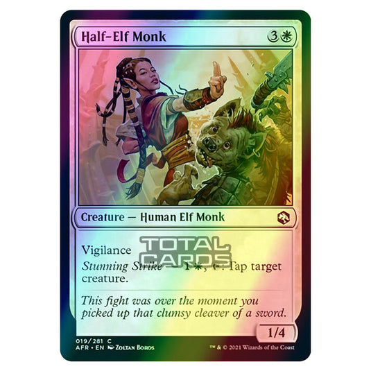 Magic The Gathering - Adventures in the Forgotten Realms - Half-Elf Monk - 19/281 (Foil)