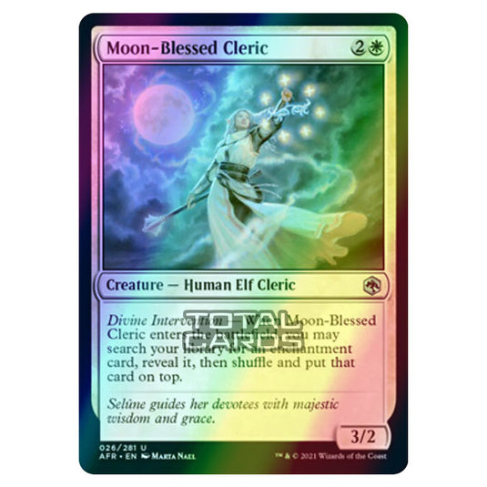 Magic The Gathering - Adventures in the Forgotten Realms - Moon-Blessed Cleric - 26/281 (Foil)