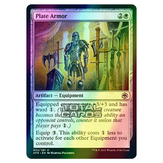 Magic The Gathering - Adventures in the Forgotten Realms - Plate Armor - 32/281 (Foil)