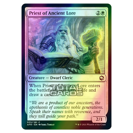 Magic The Gathering - Adventures in the Forgotten Realms - Priest of Ancient Lore - 35/281 (Foil)