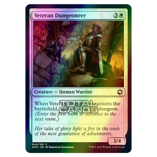 Magic The Gathering - Adventures in the Forgotten Realms - Veteran Dungeoneer - 40/281 (Foil)