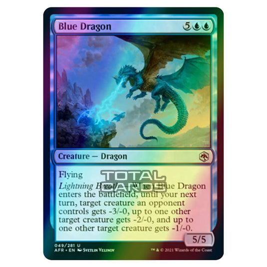 Magic The Gathering - Adventures in the Forgotten Realms - Blue Dragon - 49/281 (Foil)