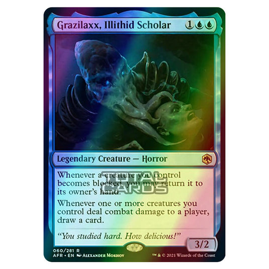 Magic The Gathering - Adventures in the Forgotten Realms - Grazilaxx, Illithid Scholar - 60/281 (Foil)