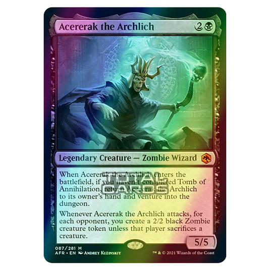 Magic The Gathering - Adventures in the Forgotten Realms - Acererak the Archlich - 87/281 (Foil)