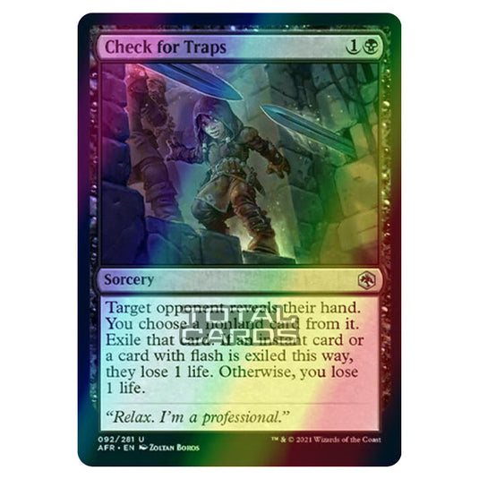 Magic The Gathering - Adventures in the Forgotten Realms - Check for Traps - 92/281 (Foil)