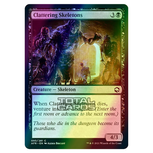 Magic The Gathering - Adventures in the Forgotten Realms - Clattering Skeletons - 93/281 (Foil)