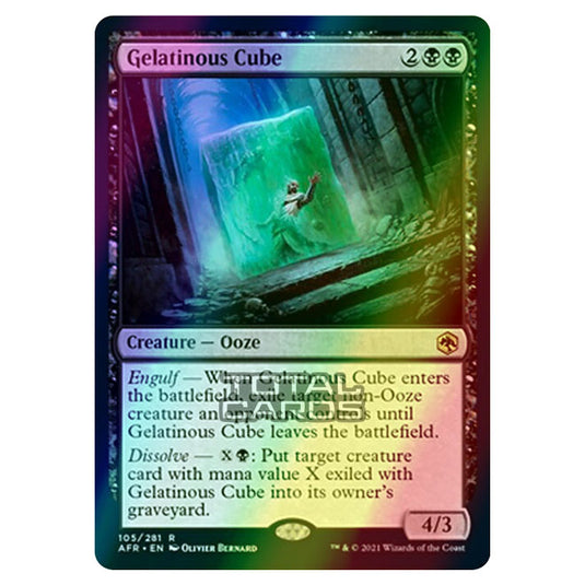 Magic The Gathering - Adventures in the Forgotten Realms - Gelatinous Cube - 105/281 (Foil)