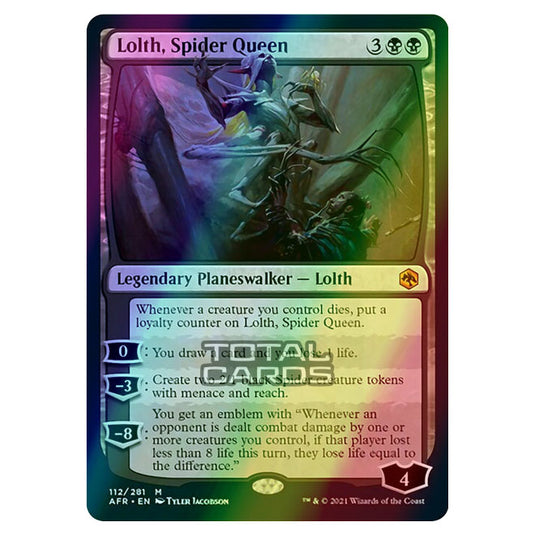 Magic The Gathering - Adventures in the Forgotten Realms - Lolth, Spider Queen - 112/281 (Foil)