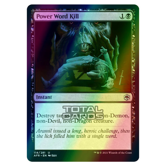 Magic The Gathering - Adventures in the Forgotten Realms - Power Word Kill - 114/281 (Foil)