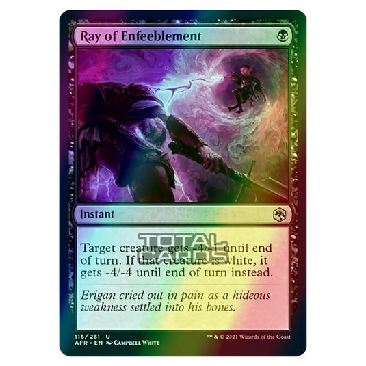 Magic The Gathering - Adventures in the Forgotten Realms - Ray of Enfeeblement - 116/281 (Foil)