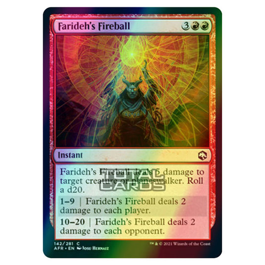 Magic The Gathering - Adventures in the Forgotten Realms - Farideh's Fireball - 142/281 (Foil)