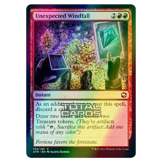 Magic The Gathering - Adventures in the Forgotten Realms - Unexpected Windfall - 164/281 (Foil)